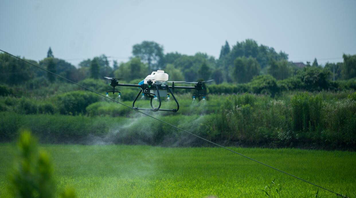 Drone de pulverização BEONDT implantado para controlar pragas e doenças em 190.000 acres de arroz em Yingkou, província de Liaoning